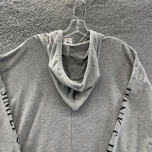 Hank & Henry Hoodie Women's Large Gray "Simply Obsessed" Lightweight Hoodie - Picture 10 of 12